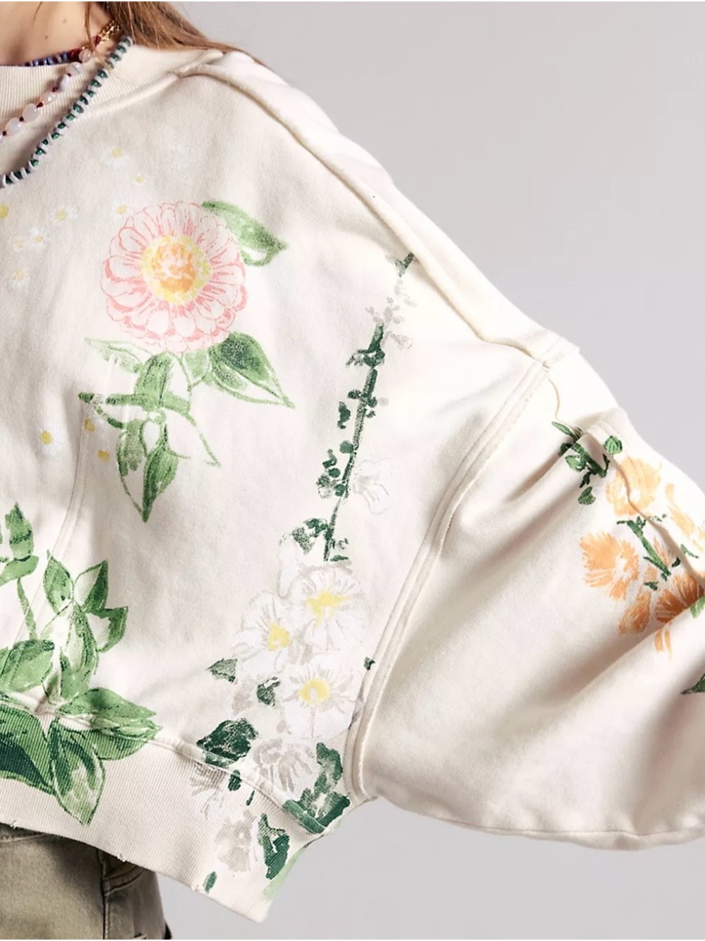 Free People FP Gaia Sweatshirt, Crop Large - Picture 16 of 16